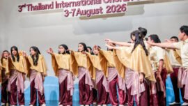 Paduan suara One Voice Spensabaya dalam ajang 3rd Thailand International Choral Festival (Thai ICF) 2026 di Bangkok, Thailand. (Sumber Foto: Kominfo Surabaya)
