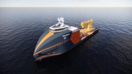 Visualisasi Kapal Flying Dutchman, rancangan tim riset gabungan ITS untuk mendukung operasi lepas pantai dan laut dalam di Perairan Natuna