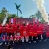Peluncuran musim baru Deltras FC yang digelar di depan Pendopo Alun-Alun Sidoarjo, Minggu (6/9/2026). (Foto: Dimas Ap/Bicara Indonesia)