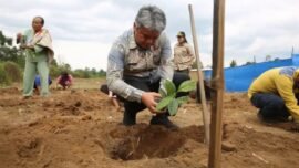 Kegiatan tersebut dipusatkan di Desa Jambur Nauli, Kecamatan Tarutung, Kabupaten Tapanuli Utara, Sumatra Utara, Jumat (18/9/2026). (Sumber Foto: Pemkab Tapanuli Utara)