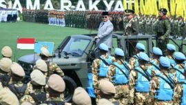 HUT ke-81 TNI Tahun 2026 di Markas Besar TNI, Cilangkap, Jakarta, Senin (5/10/2026).