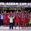 Timnas Indonesia sukses menjadi juara FIFA ASEAN Cup 2026 setelah menaklukkan Tailan pada laga final di Stadion Utama Gelora Bung Karno, Jakarta, Senin (5/10/2026) malam. (Sumber Foto: Tim Media Presiden)