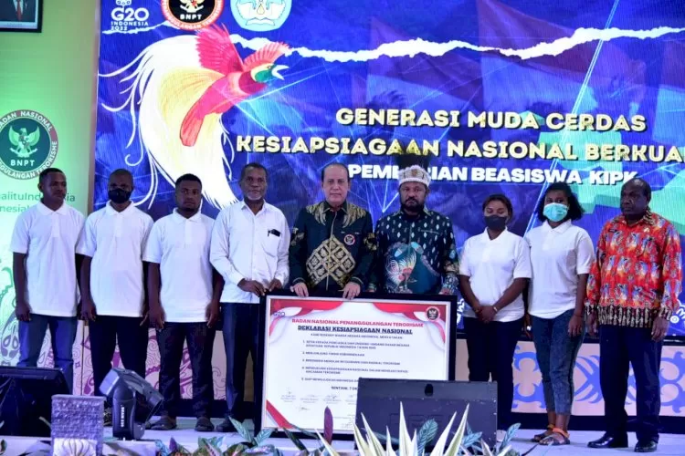 Deklarasi kesiapsiagaan nasional di Papua | dok/photo: BNPT RI